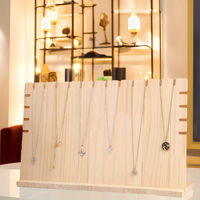 Деревянная стойка для демонстрации украшений в виде буквы L для вертикальной подвески