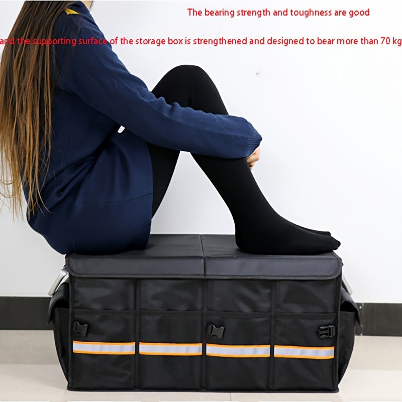 Large Capacity Car Trunk Organizer Foldable Oxford Storage Box for Vehicle