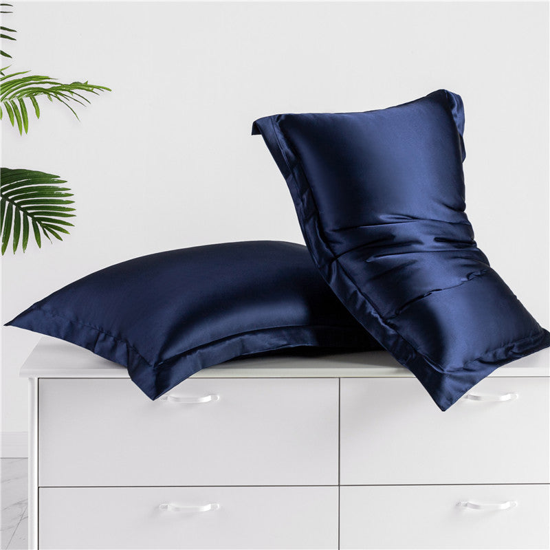 Luxurious Satin Pillowcase with Envelope Closure, Breathable Polyester, Solid Color