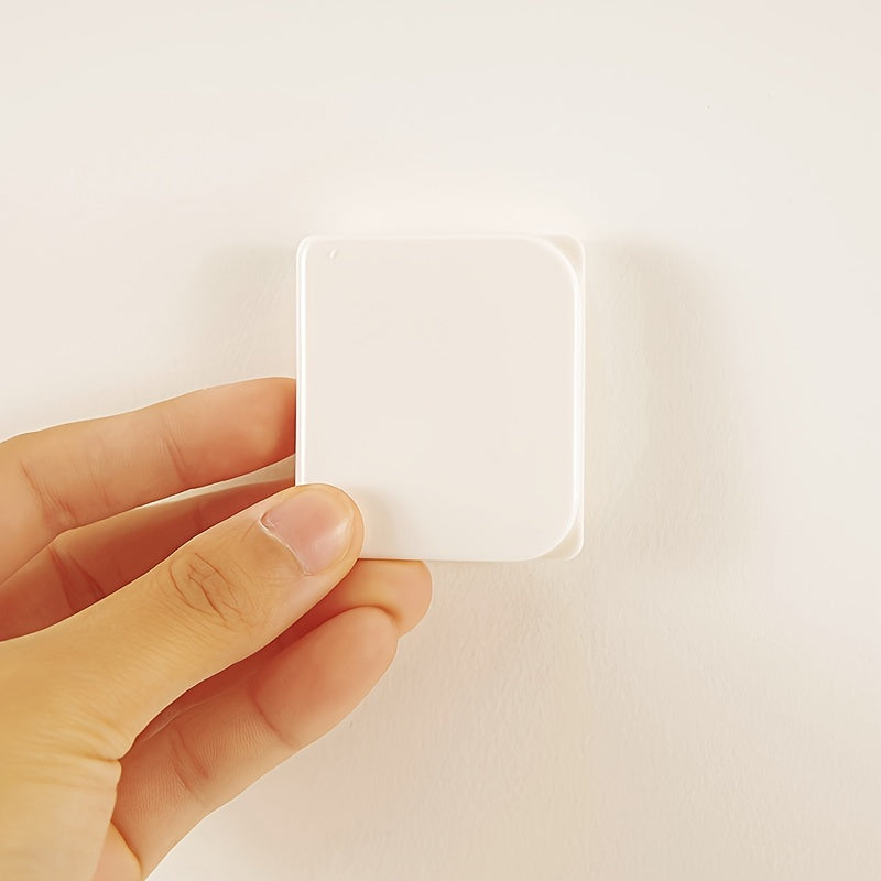 Clips adhesivos para cortina de ducha con patrón de cuadrícula, prevención de salpicaduras, sujeción segura