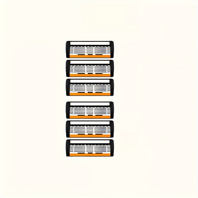 Men's Safety Razor Set with Non-Slip Metal Handle and Sharp Blades for Beard and Mustache Grooming