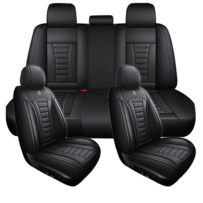 Universal Faux Leather Car Seat Cushion for Four Seasons Five-Seater