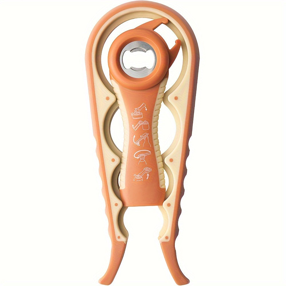 2-Piece Plastic Jar Opener Set Non-Slip Kitchen Tools for Cans Bottles