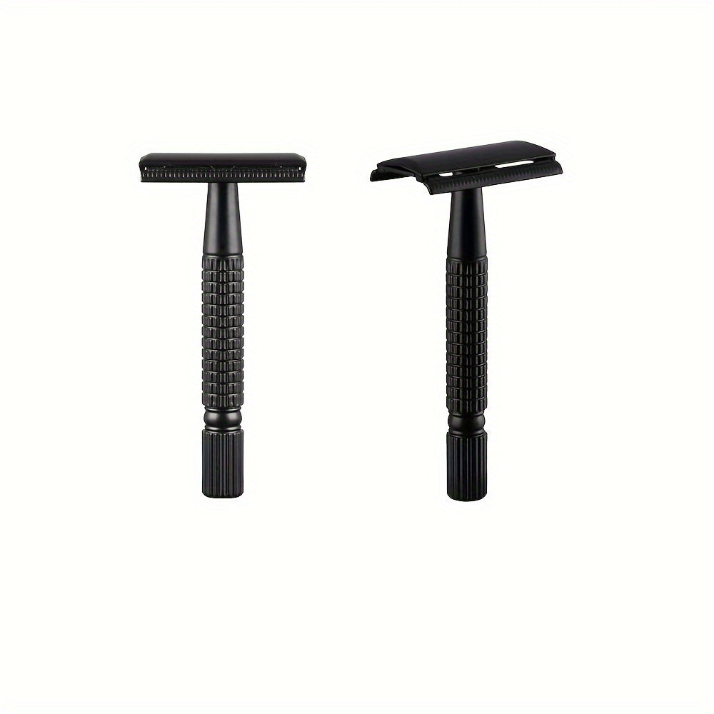 Men's Gold Double-Edged Safety Razors for Shaving Set