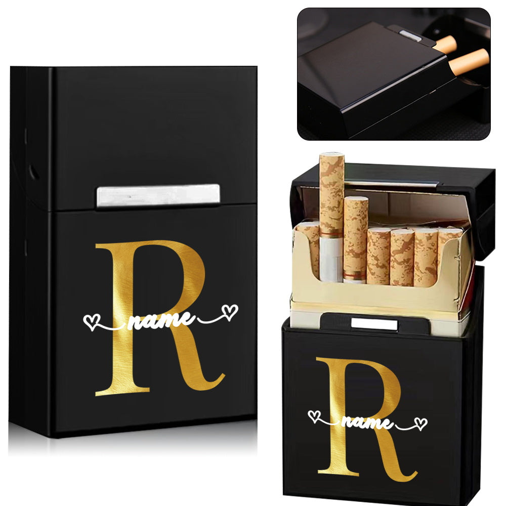 Personalized Metal Cigarette Case Water-Resistant Travel Organizer for Men