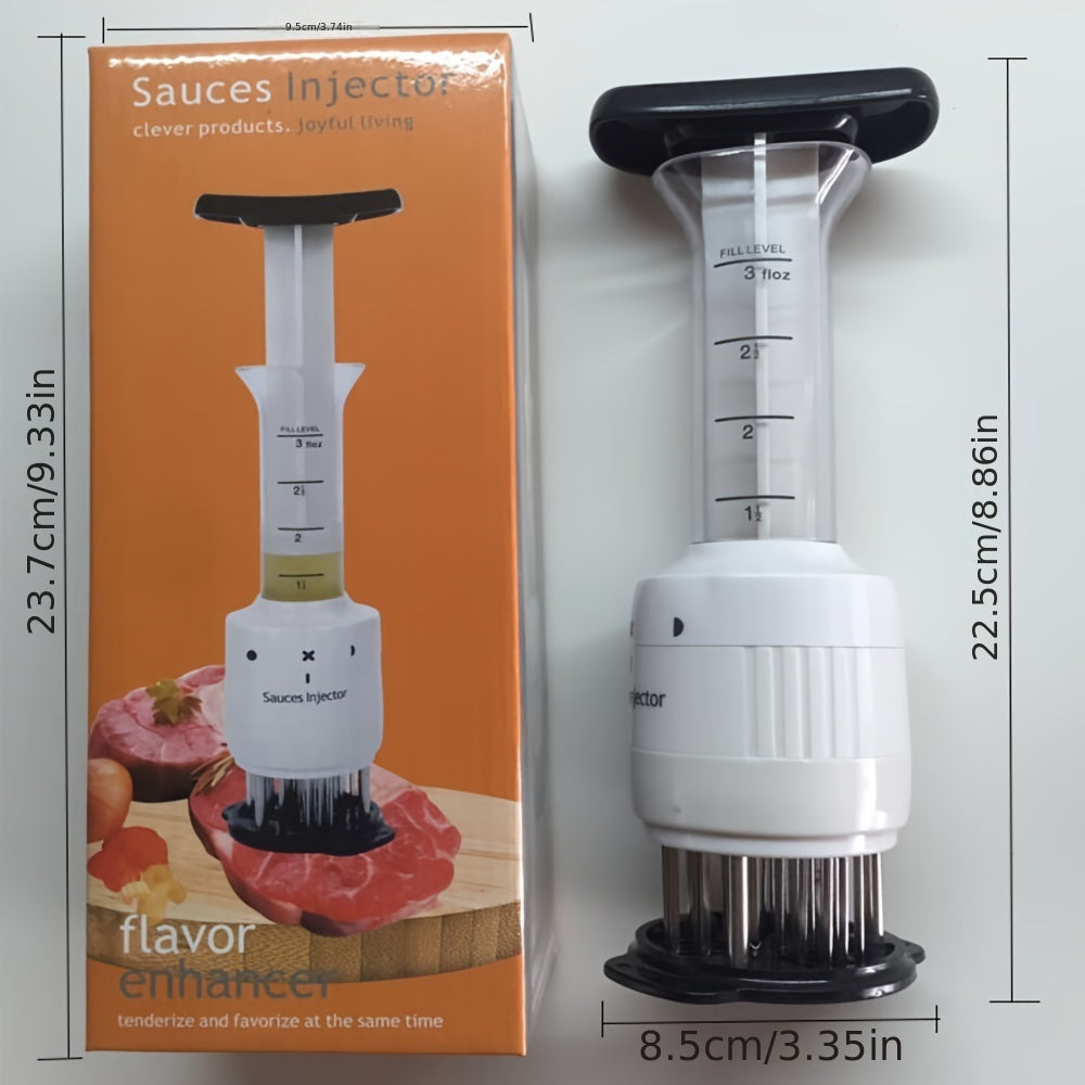 Meat Injector Kit for Tenderizing and Flavoring Steaks, 1 Piece