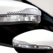 2Pcs Carbon Fiber Rearview Mirror Protection Stickers Anti-Collision Scratch Decals