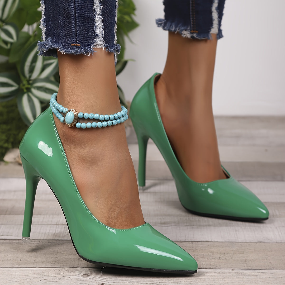 Women's White Pointed Toe Stiletto Heels 10cm Ultra High Pumps Office Party