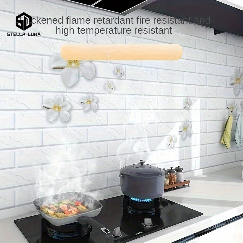 Oil-Proof Kitchen Wall Sticker Waterproof High Temperature Resistant Self-Adhesive Contact Paper