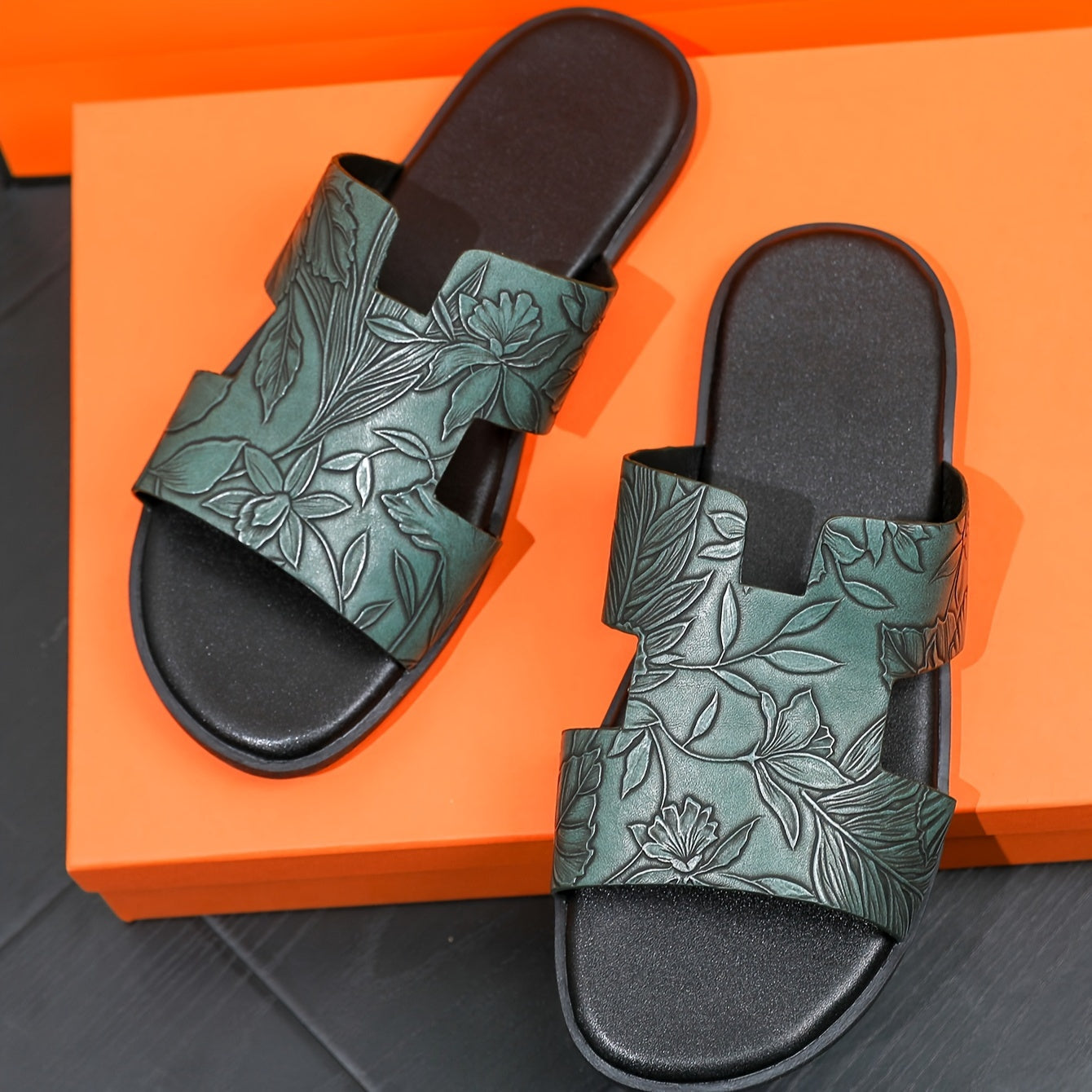 Men's Summer Outdoor Slippers Large Size 43-45 Anti-slip Wear-resistant Casual