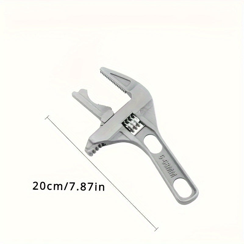 Multi-Functional Large Opening Adjustable Wrench for Plumbing and Maintenance