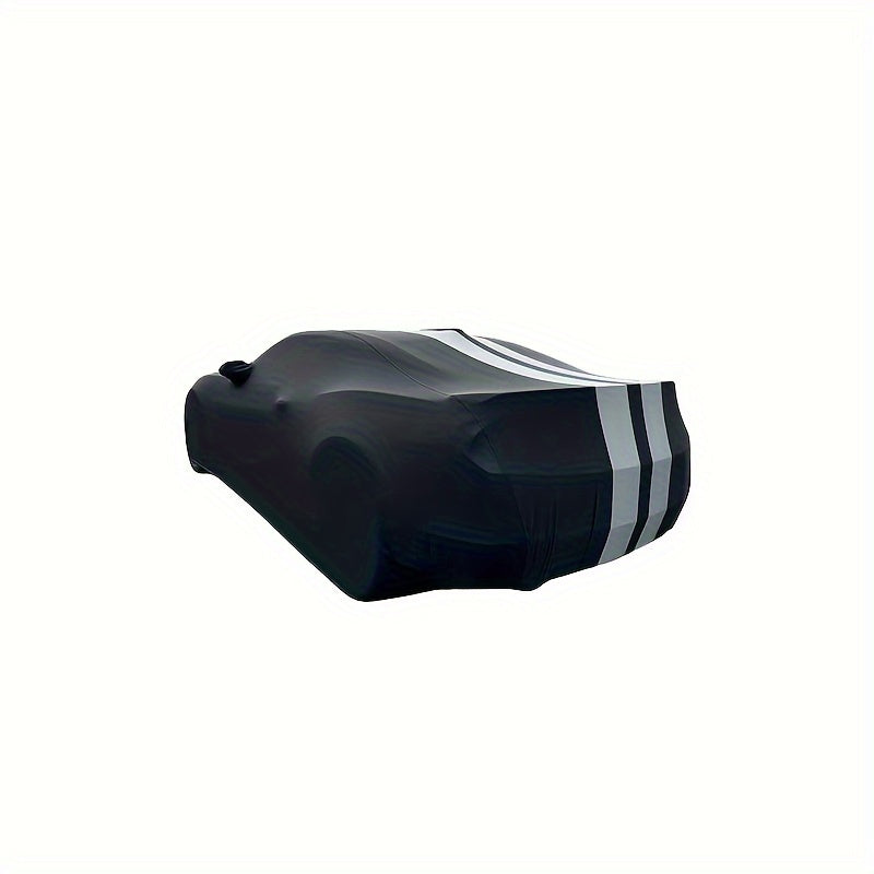 Indoor Car Cover for Camaro 2010-2023 Striped Blue and Black