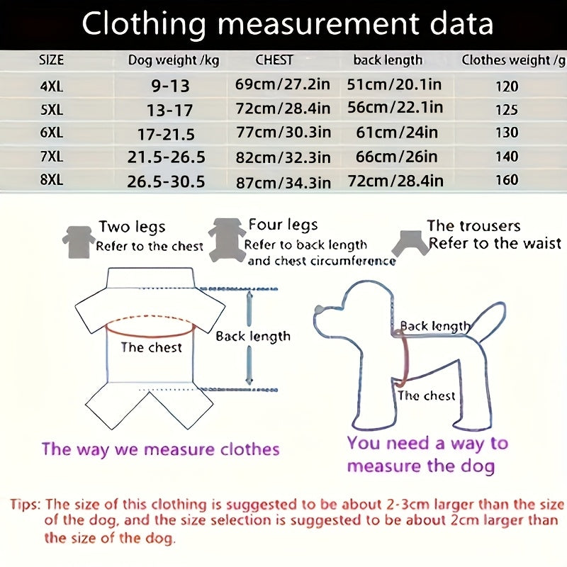 Dog Hoodie Pullover for Medium and Large Dogs All-Season Polyester Fashionable Pet Sweater