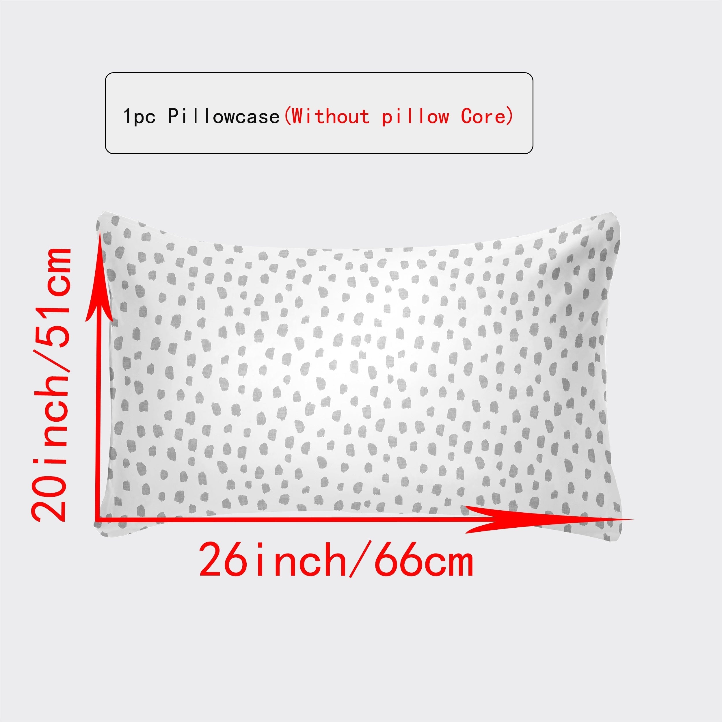 Breathable Pillowcase with Envelope Closure in Multiple Sizes and Floral Patterns