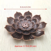 Incense Burner Holder for Tea Ceremony and Home Decor Lotus Flower Ceramic