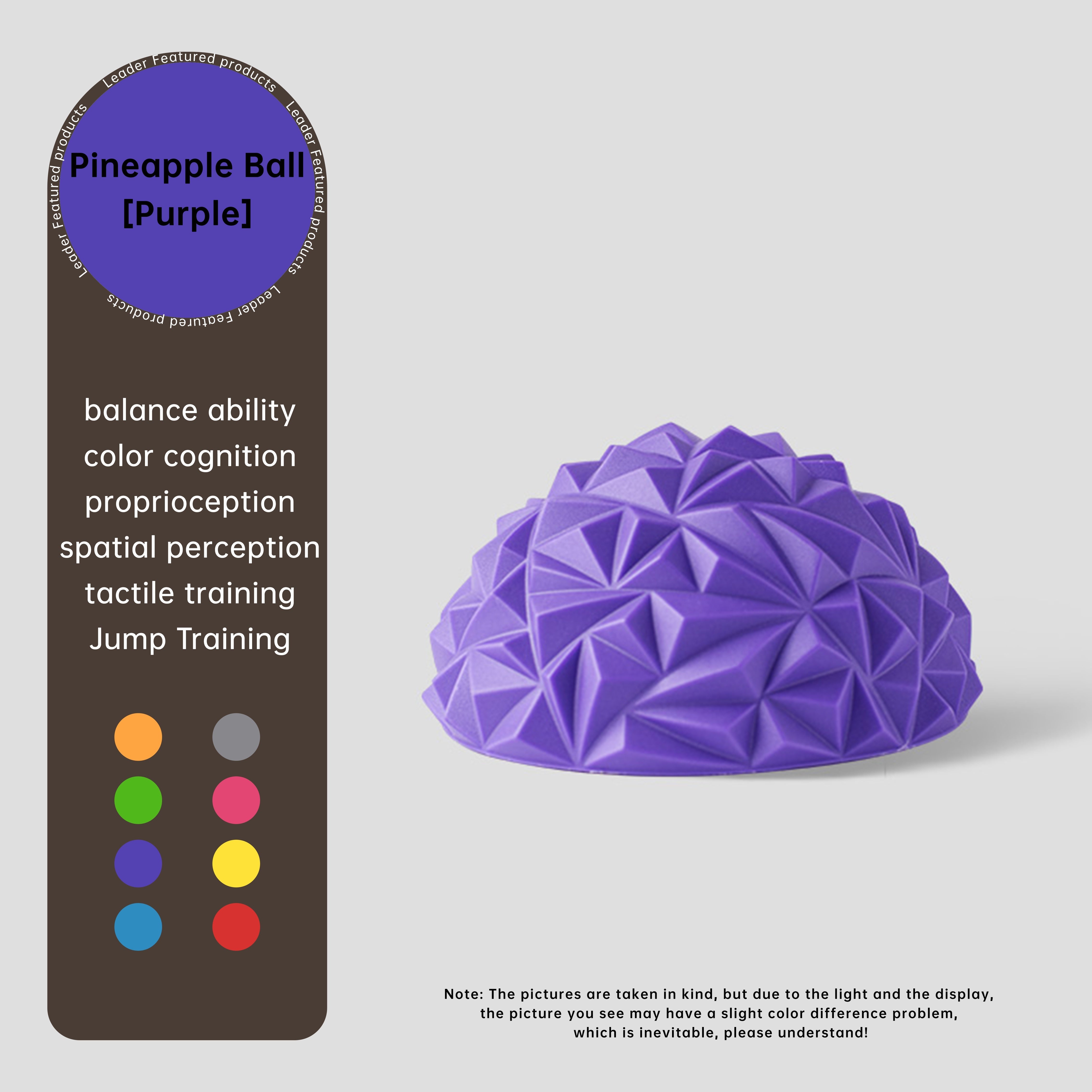 1 шт. ПВХ йога-мяч для балансировки, массажа ног и снятия стресса - подходит для йоги, пилатеса, гимнастики - взрослый, 1 упаковка