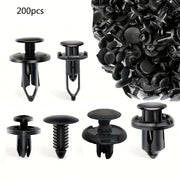 200 Pcs Mixed Car Bumper Fastener Clips 6-10mm Universal Body Repair