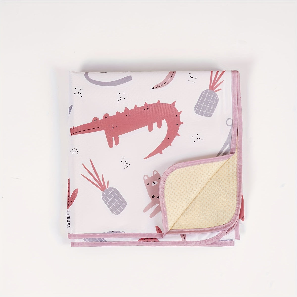 Waterproof Baby Floor Mat for Spills and Messes 43x43 Inches Non-Slip Washable Toddler Play Mat