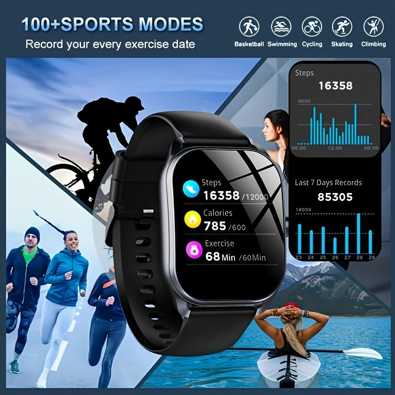 Smart Watch for Men and Women Waterproof Fitness Tracker with Wireless Calling and Notifications