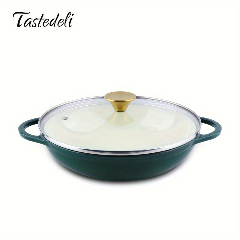 Enameled Cast Iron Dutch Oven 2.5 Qt Round Casserole for Braising and Baking