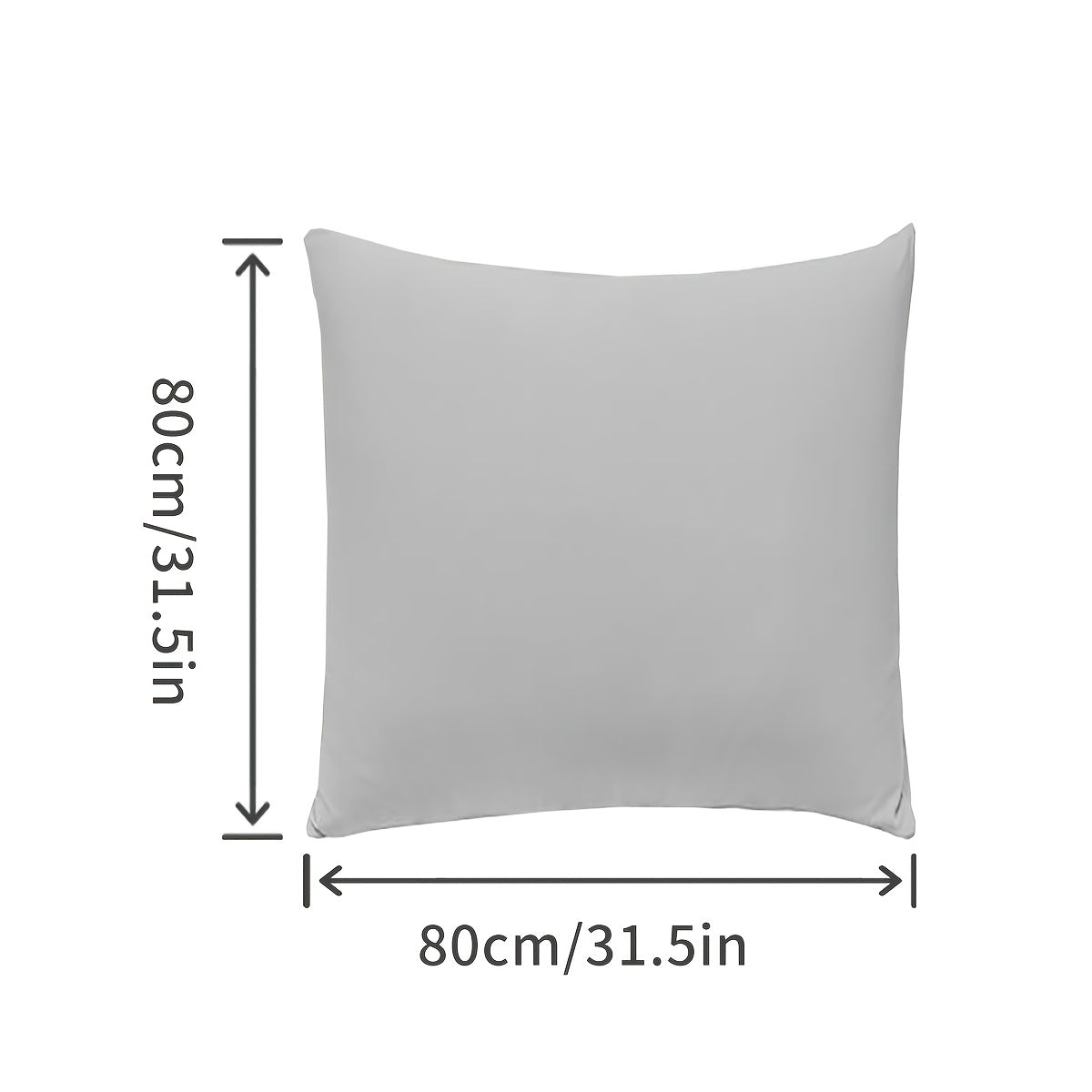 Gray Waterproof Knit Pillowcase Soft Breathable Stain-Resistant Machine Washable