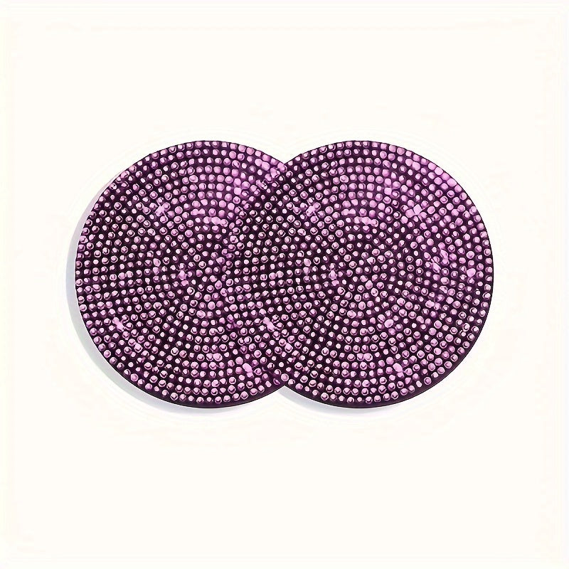 2pcs Multicolor Silicone Car Cup Holder Coasters Non-Slip Heat-Resistant