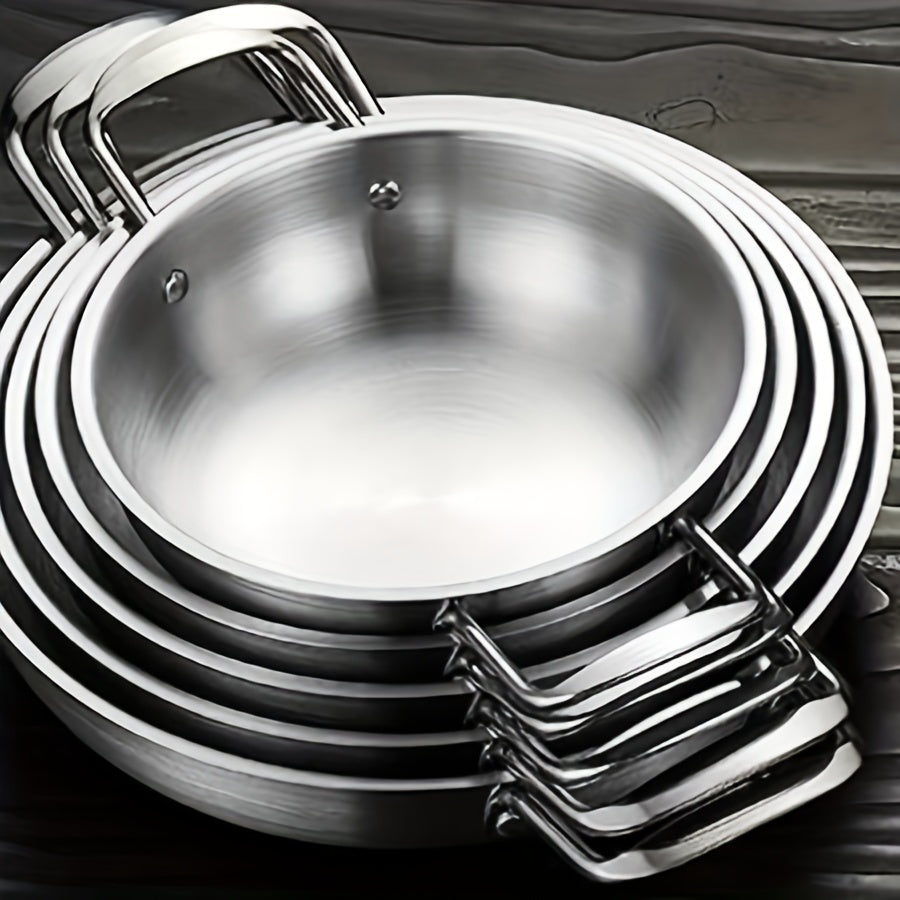 Set of 6 Stainless Steel Korean Instant Noodle Pots for Hot Pot and Single Servings