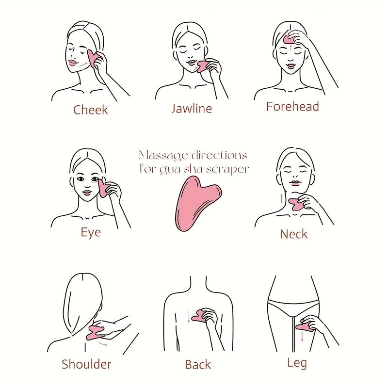 2 dona Qizil Resin Qirqish va Yuzni Massaj Qilish To'plami, Terini Bo'shatuvchi Qo'l Asbobi, Batareya yoki Quvvat Kerak emas