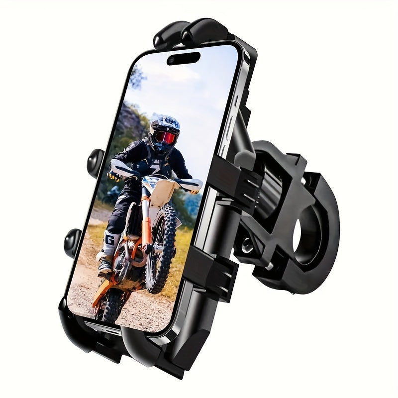 Motorcycle Phone Mount Shockproof ABS Handlebar Rearview Mirror Holder