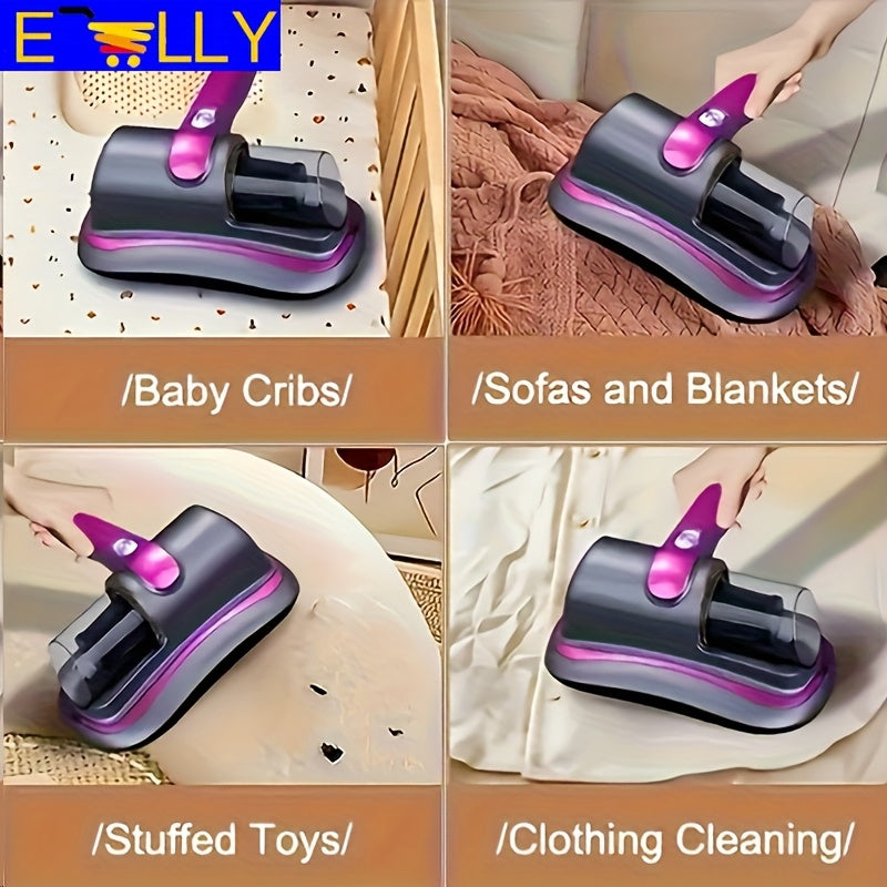 1 dona qo'l bilan ishlatiladigan yotoq vakuum tozalagich, qayta zaryadlanadigan batareya, yuqori so'rish quvvati va past shovqin. Chuqur tozalash uchun yuviladigan filtr. Yotoqlar, divanlar, uy hayvonlari sochlari va gilamlar uchun ideal.