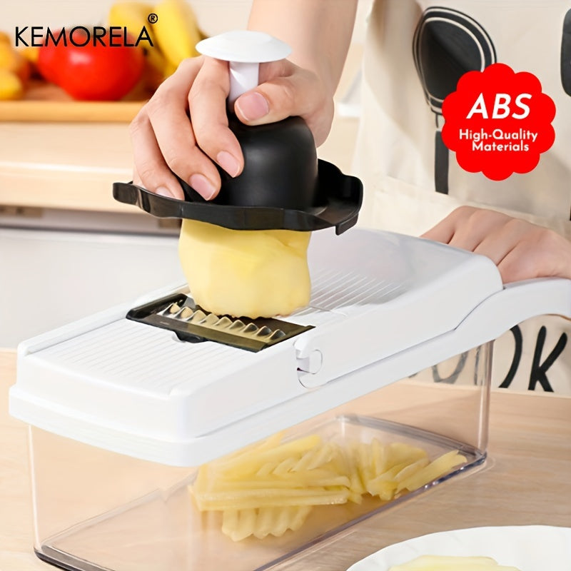 22-in-1 Vegetable Chopper and Fruit Slicer with Stainless Steel Blades