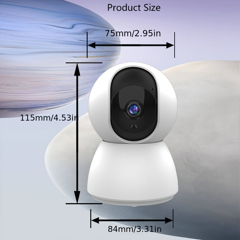 4MP Indoor WiFi Security Camera with Auto Tracking Night Vision for Home Monitoring