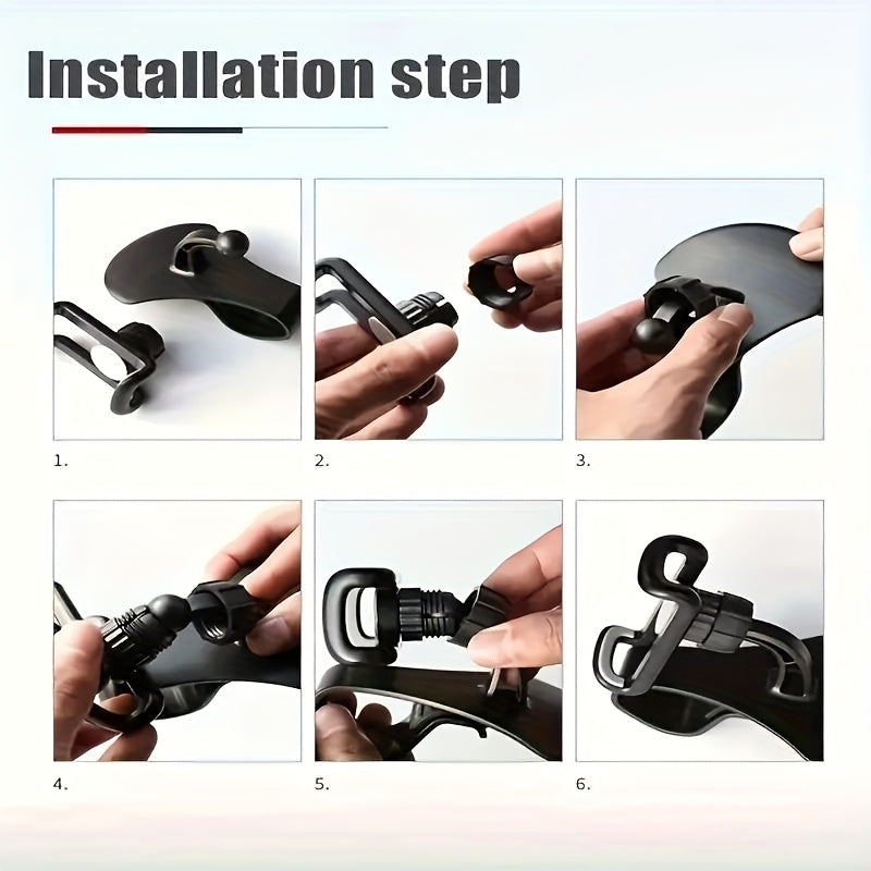 Universal buriladigan avtomobil paneli telefon tutgichi suv o'tkazmaydigan ABS oson o'rnatish