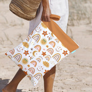 Bolsa impermeable húmeda y seca reutilizable con bolsillos con cremallera para playa, gimnasio y viajes