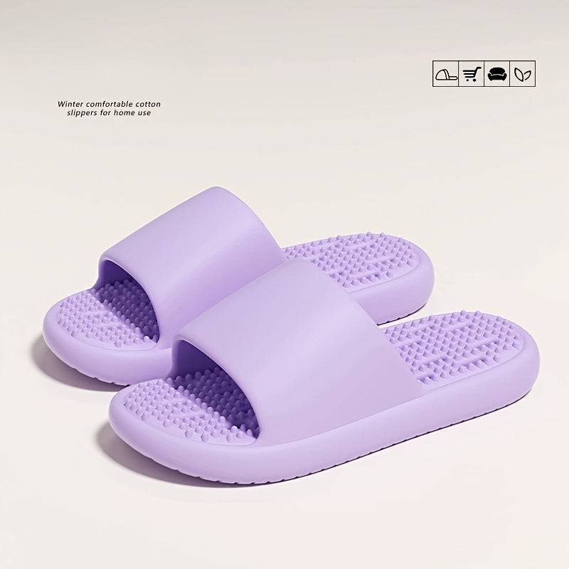 Unisex Breathable Massage Slippers for Home Indoor Use Quick-Drying Soles