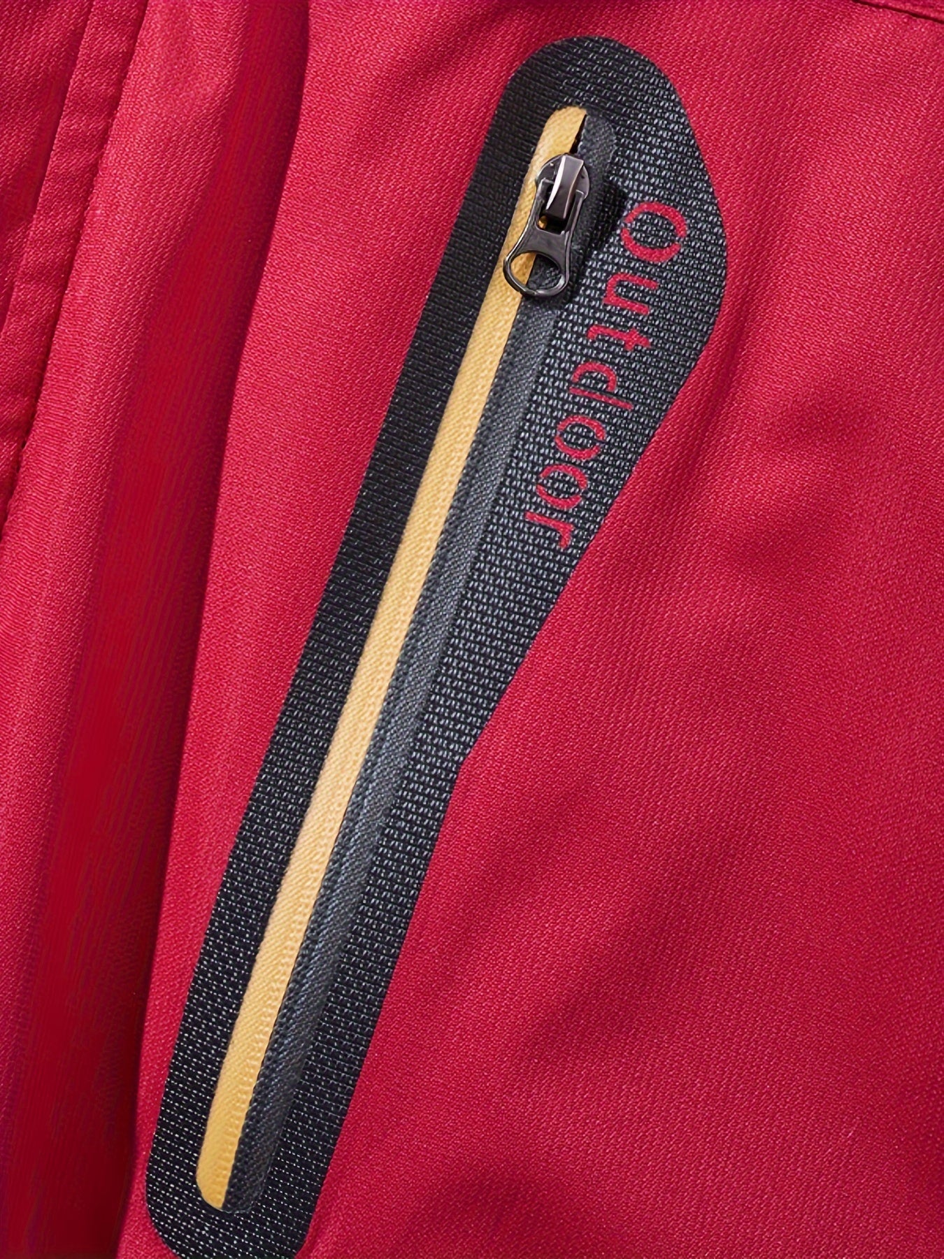 Men's Winter Fleece-Lined Hooded Windproof Jacket for Outdoor Sports