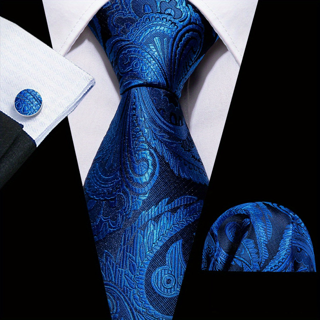 Men's Paisley Woven Necktie for Weddings and Formal Events