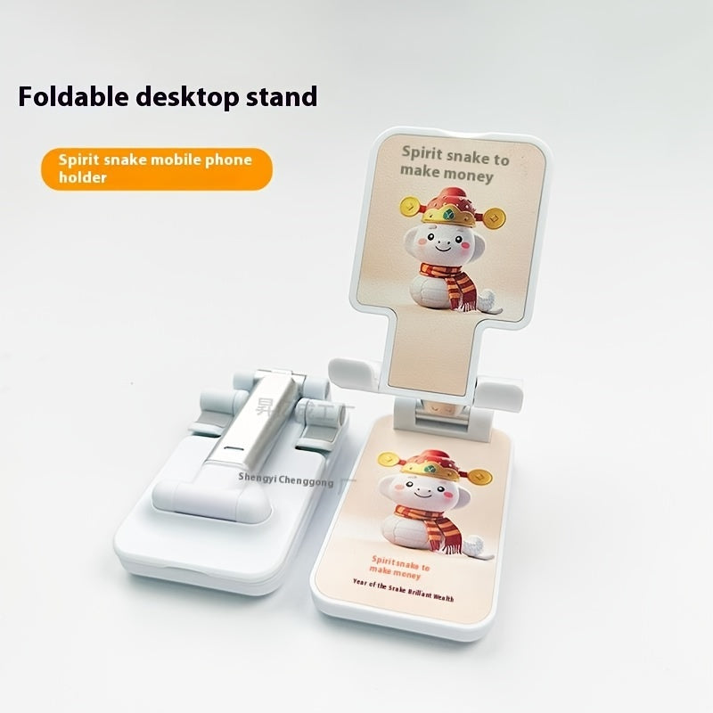 Portativ Stol Telefon Uslubi - Jonli Translyatsiya uchun Moslashuvchan va Qayriladigan Stend, iPhone 14/13/12 Seriyalari, Samsung Galaxy S20/S21/S22 va Boshqalar bilan Mos Keladi - Oq yoki Qora Rangda Mavjud