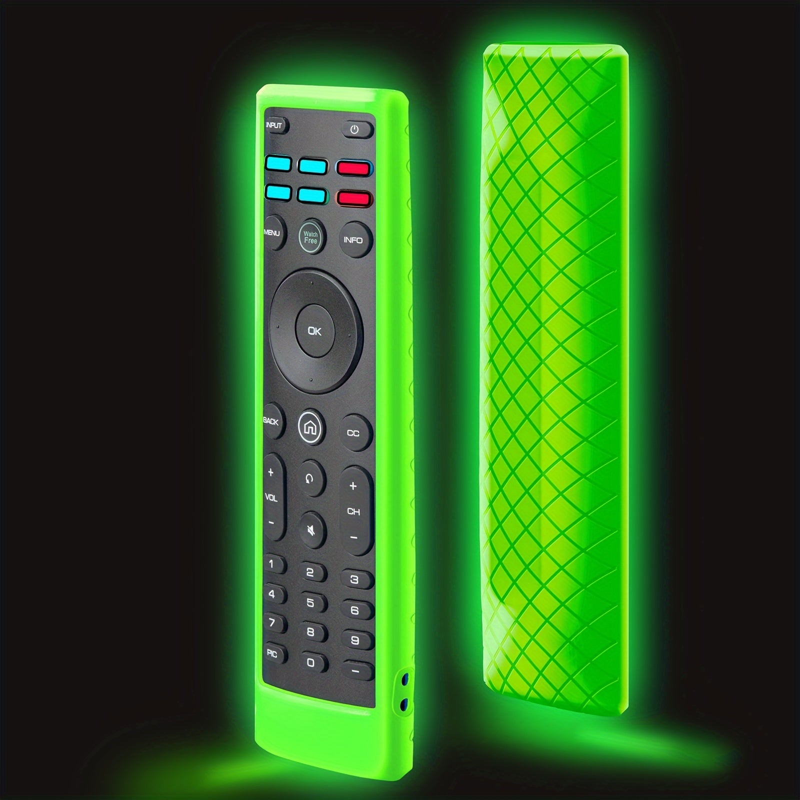 Glow-in-the-Dark Silicone Remote Cover for Vizio D Series TV Remote Control
