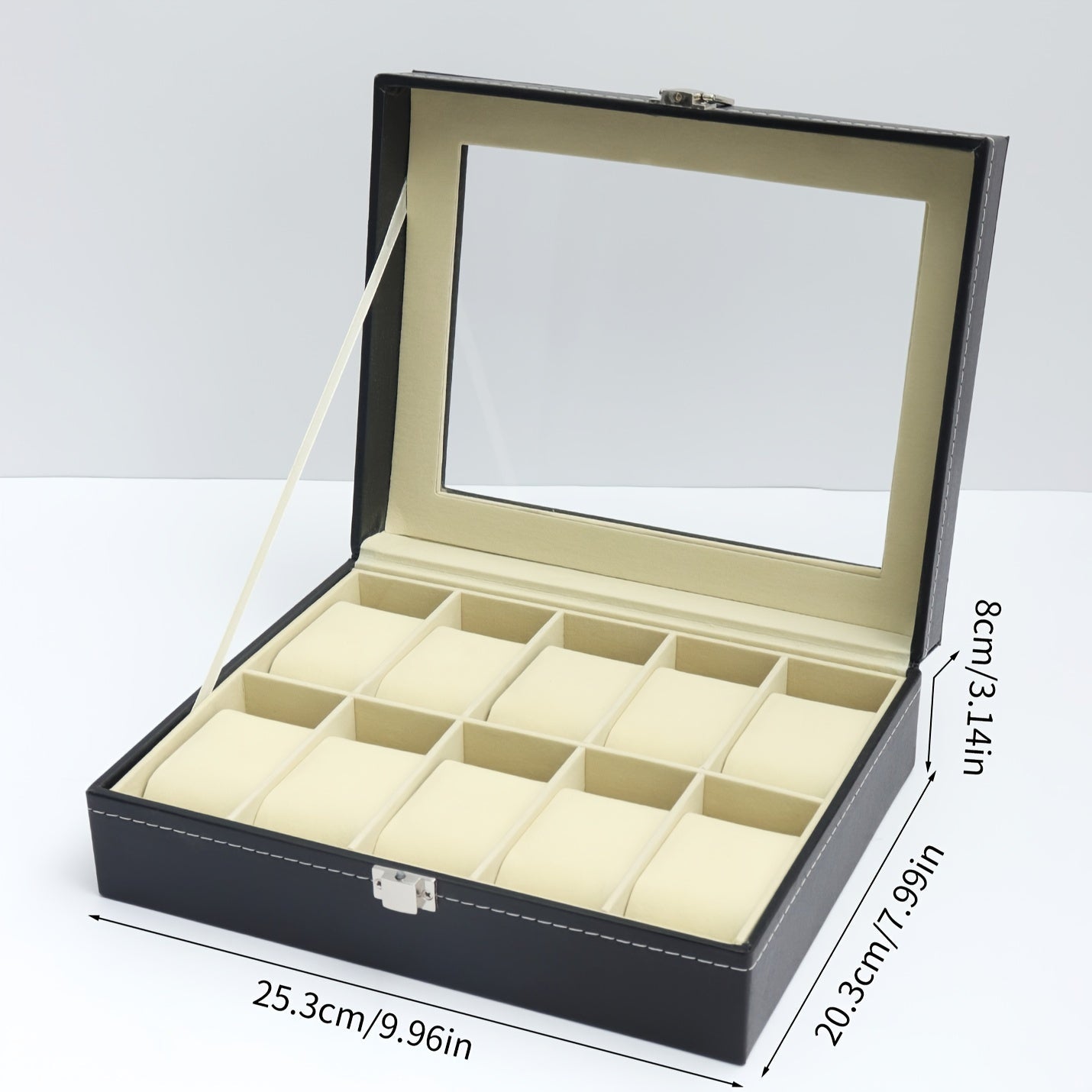 Leather Watch Storage Box 1-12 Slots Display Case Gift Idea