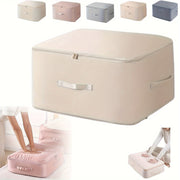 Self-Compressing Storage Bag Waterproof Polyester Organizer for Quilts Clothes Blankets