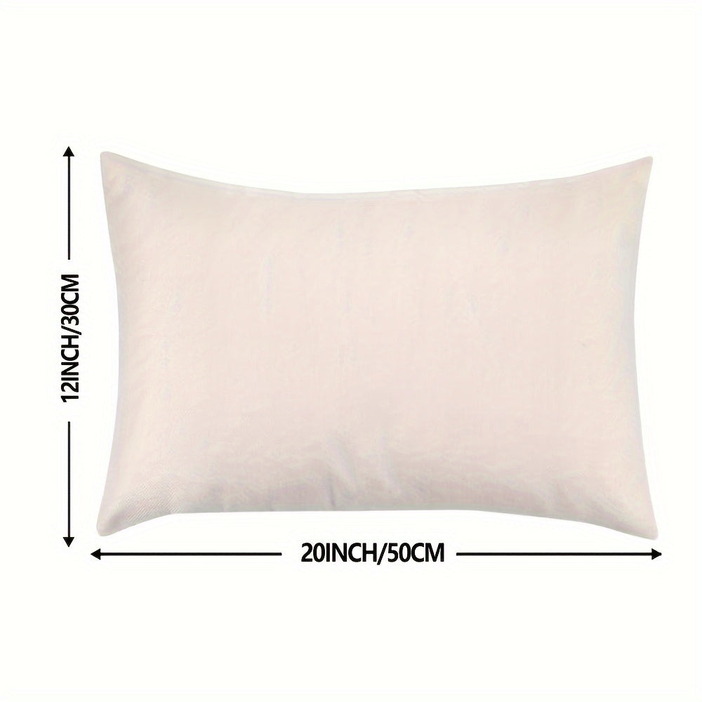 Single-Side Print Hand Gesture Cushion Cover Polyester Blend 30x50 cm for Sofa and Home Decor