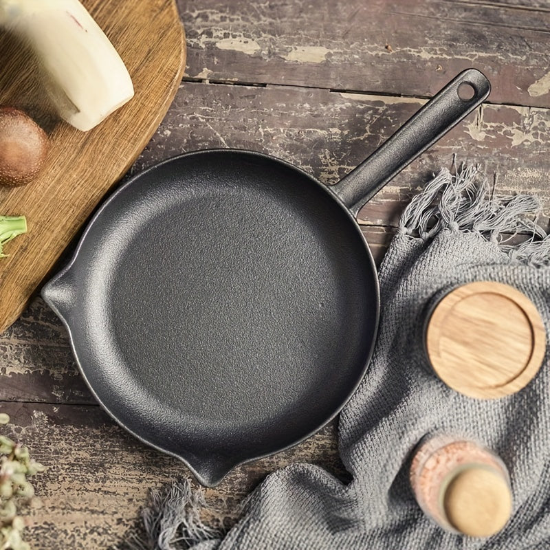 Two-Piece Cast Iron Skillet Set Non-Stick Oven Safe Camping Cookware