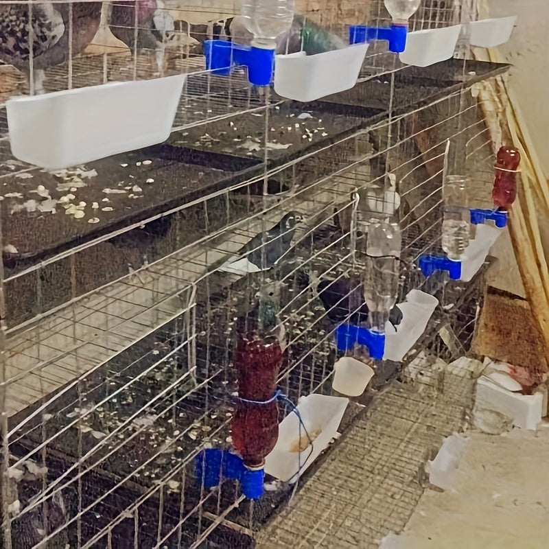 Ikki tomonlama qushlar uchun suv idishi, go‘shaklar, parrotlar va boshqa qushlar uchun, tozalash oson