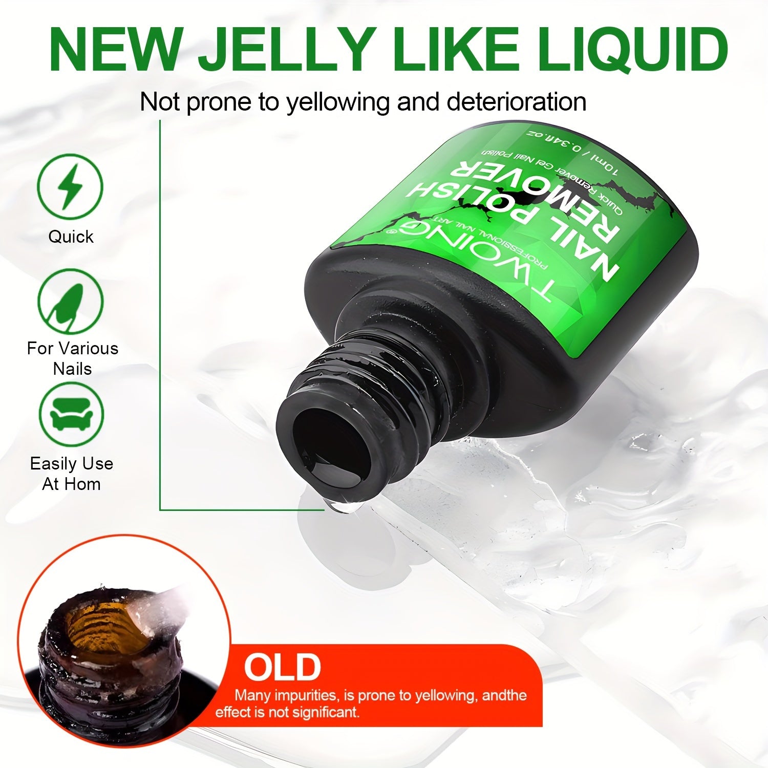 Professional Gel Nail Polish Remover Fast UV Gel Removal Without Soaking or Wrapping