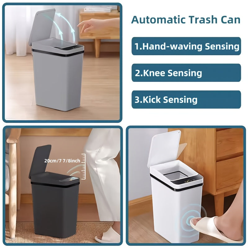 Touchless 2.2-Gallon Trash Can with Automatic Sensor and Seal Lid for Home Office Bathroom