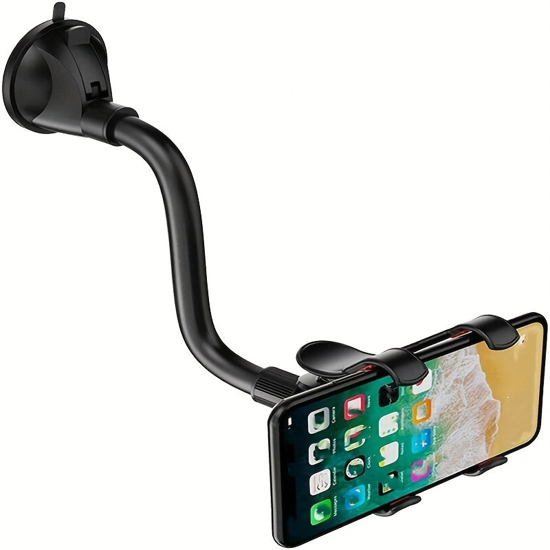 Universal avtomobil telefon tutqich, 360° buriladigan sozlanadigan panel montaji