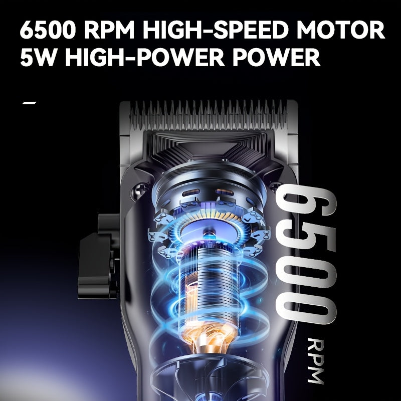 Professional Electric Hair Clipper 4-Speed Adjustable Blade USB Rechargeable