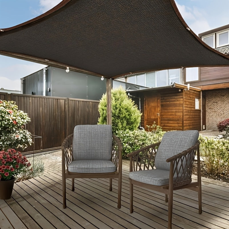 Rectangular Sunshade Net for Courtyard Balcony Garage Backyard Pool Lawn Outdoor Privacy Black 81-90% Shade