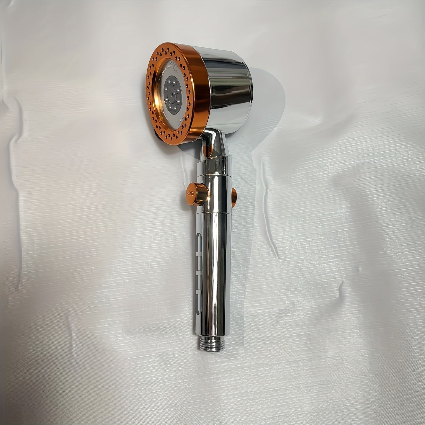 Cabezal de ducha de mano con 5 modos ajustables, acabado pulido, material ABS, rociado con filtro presurizado